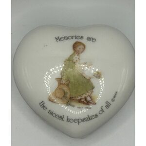 Holly Hobbie Genuine Porcelain Heart Trinket Box Designer Collection #395